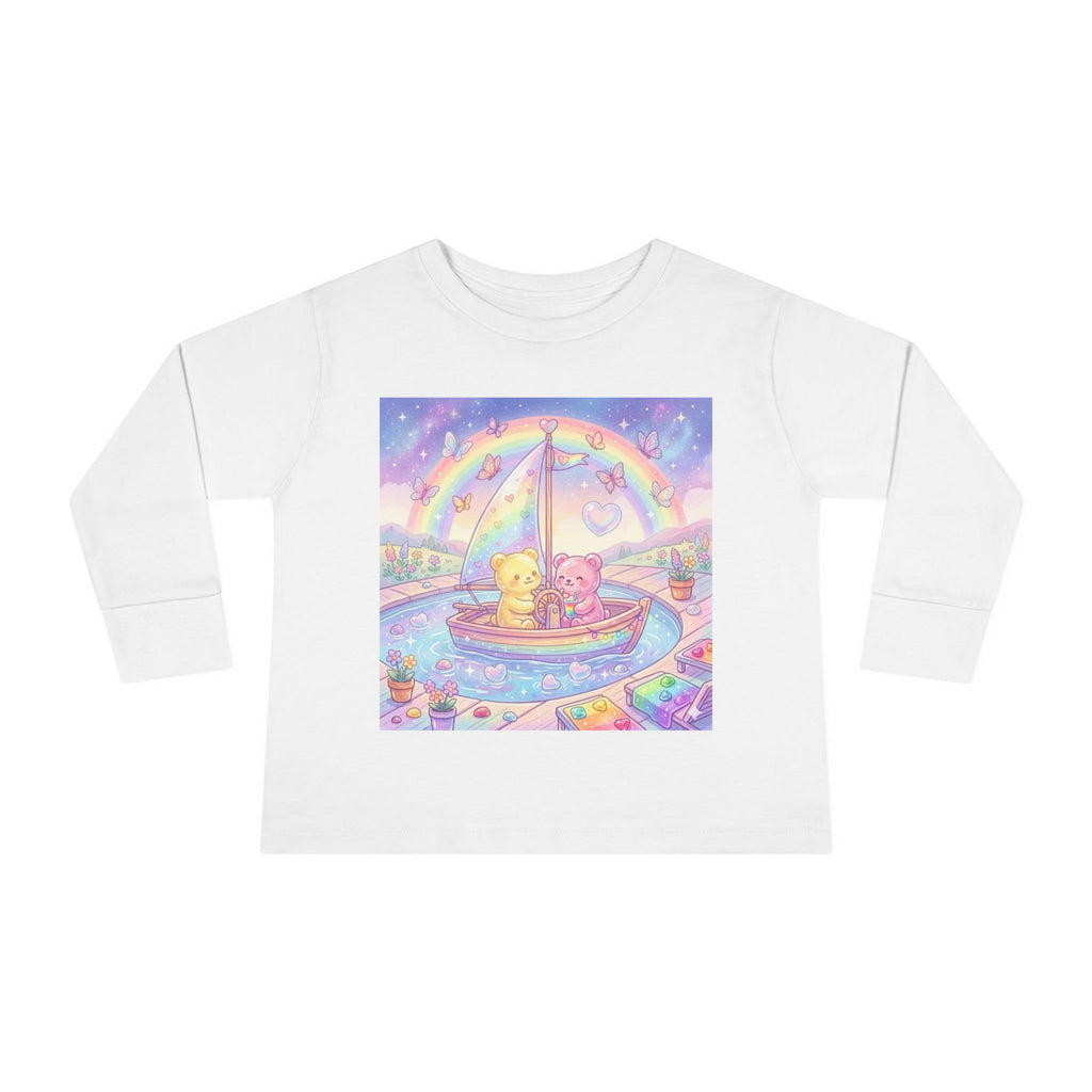 Sail Boating Time, Oozy Bear Dou Friends- Graphic Long Sleeve Shirt