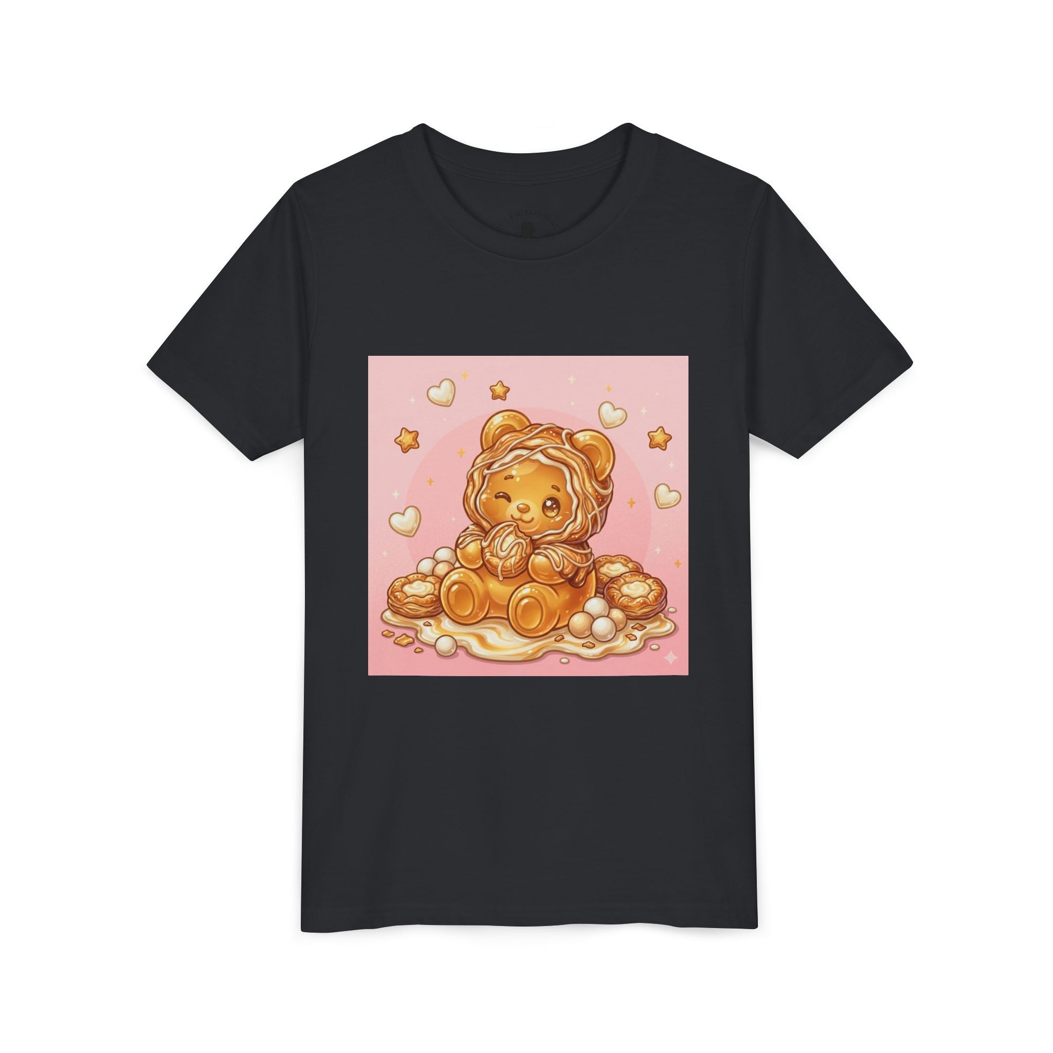 Cheese Danish Gooey Gummy Bear in Puff PJs Graphic Tee