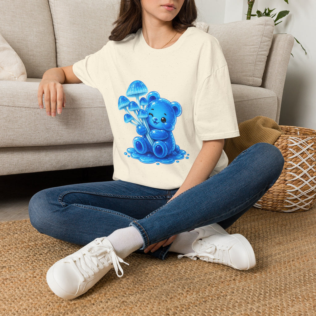 Small Cluster of Blue Mini pipe Mushrooms, Oozy Bear Special- Graphic Shirt