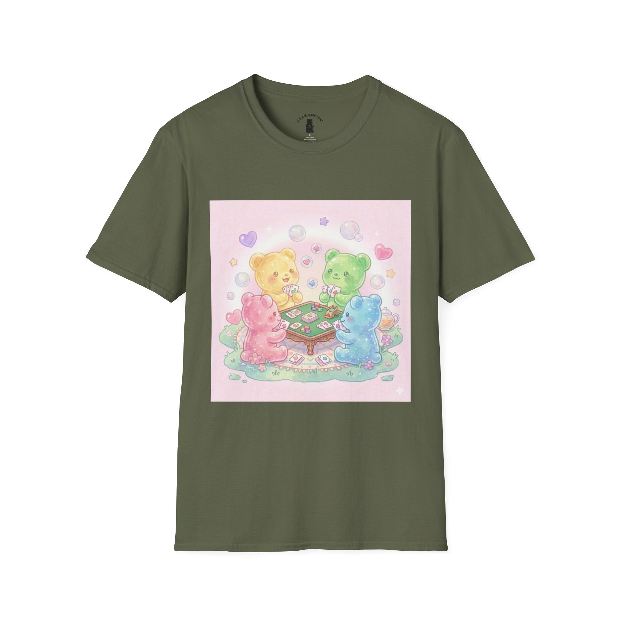 Friendly Card Game, Gooey Gummy Friends- Kawaii Graphic T-Shirt