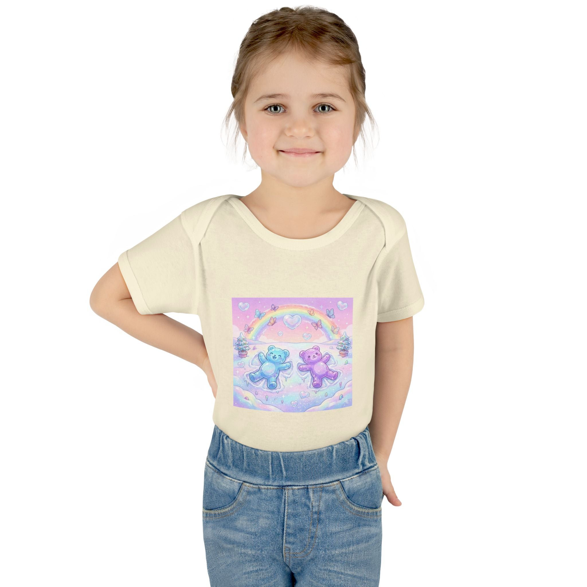 Twin Snow Angel Gooey Gummy Bears Infant Bodysuit — Cute Baby Onesie