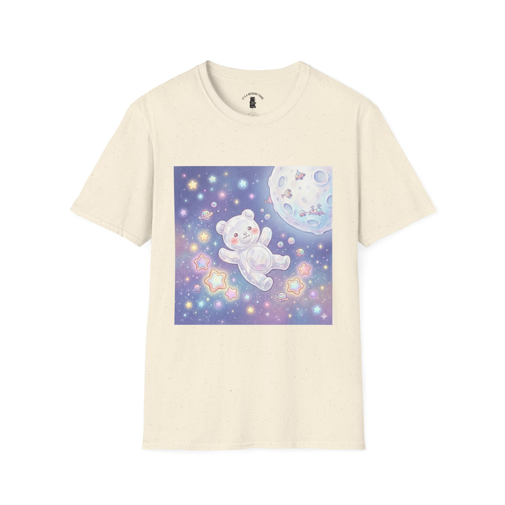 Float Me To The Moon, Crytal White Gooey Gummy Bear — Pastel Graphic T-Shirt