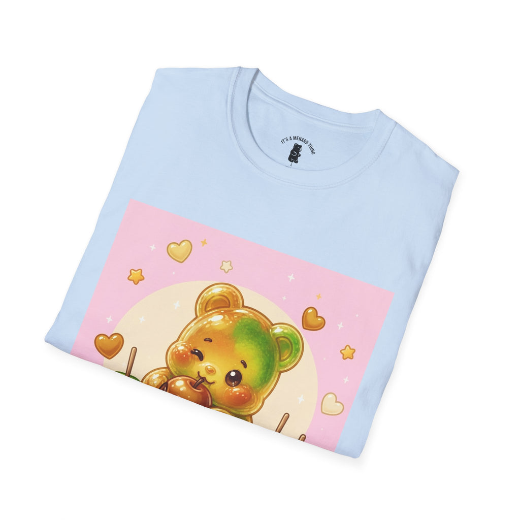 Caranel Apple Gooey Gummy Bear Candy T-Shirt — Sweet Illustration