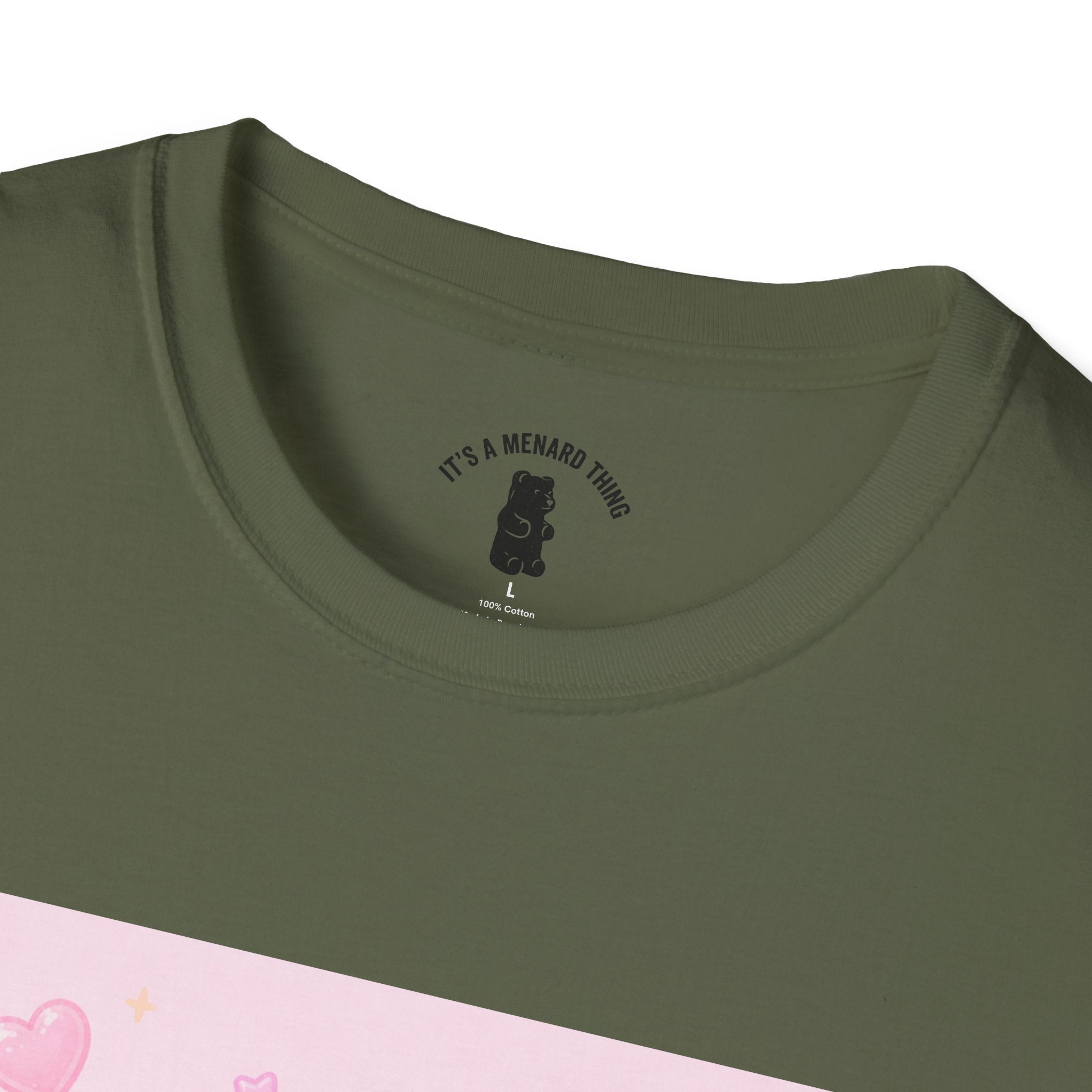 Vanilla Milkshake Gooey Gummy Cartoon T-Shirt — Pastel Aesthetic Tee