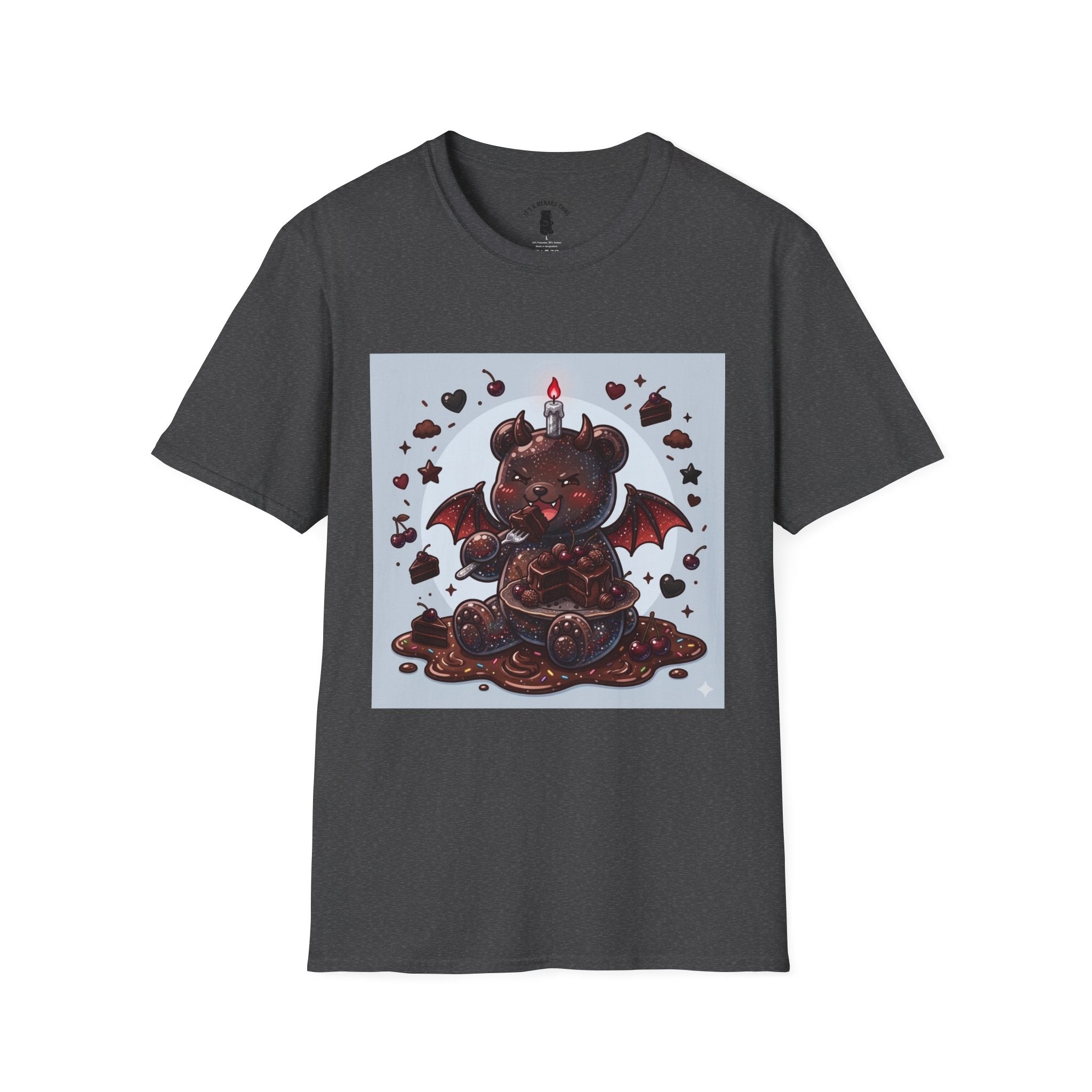 Devils food Cake Demon, Gooey Fudge Gummy Bear — Kawaii Graphic Tee