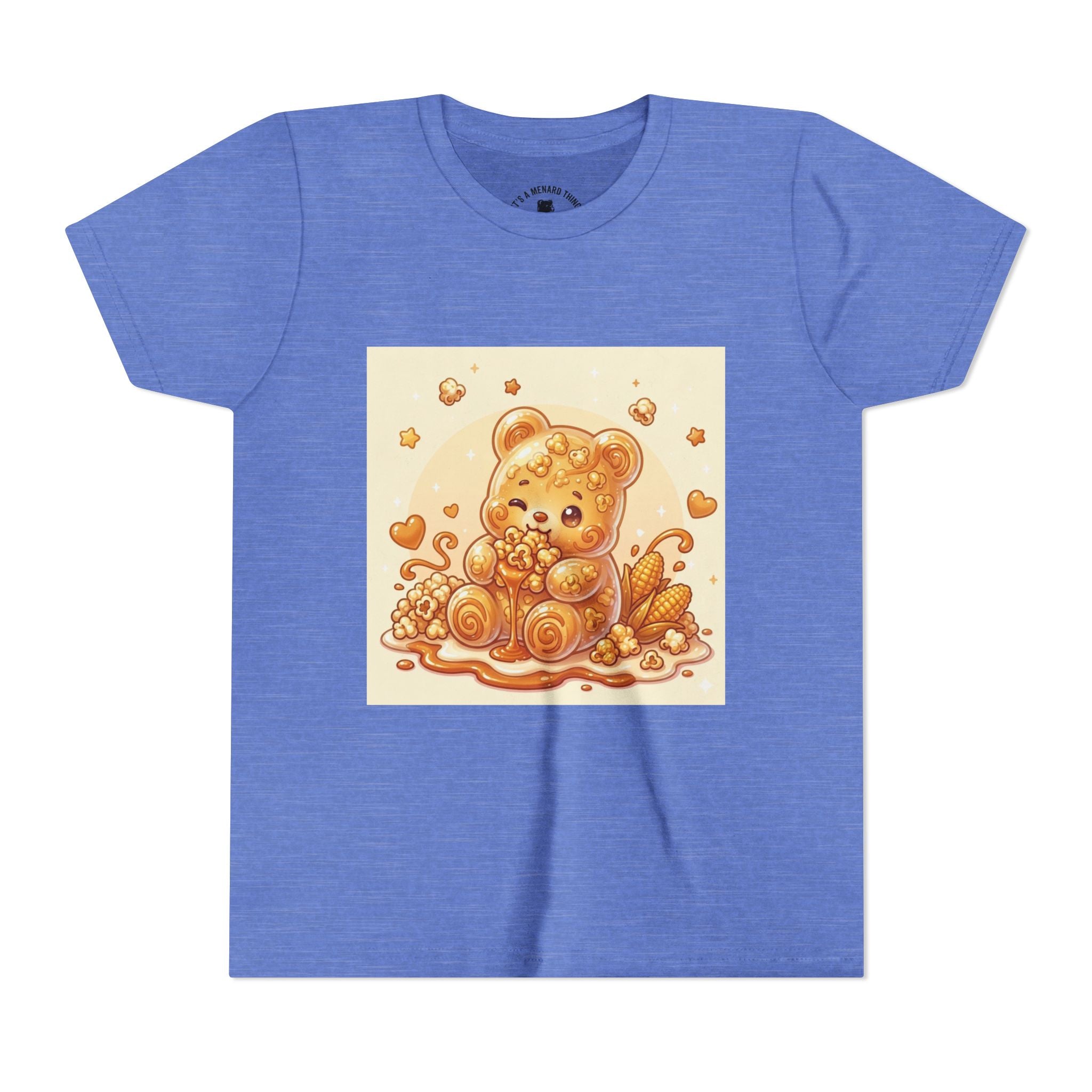 Caramel Corn Gooey Gummy Bear Graphic Youth Shirt