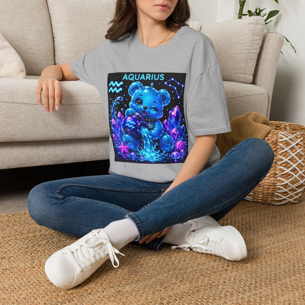 Aquarius Zodiac Astrology Oozy Bear Friend Special Addition- Graphic Shirt