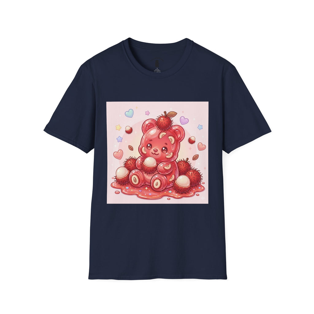 Frech Lychee Fruit, Yummy Oozy Gummy Bear Friend— Kawaii Graphic Shirt