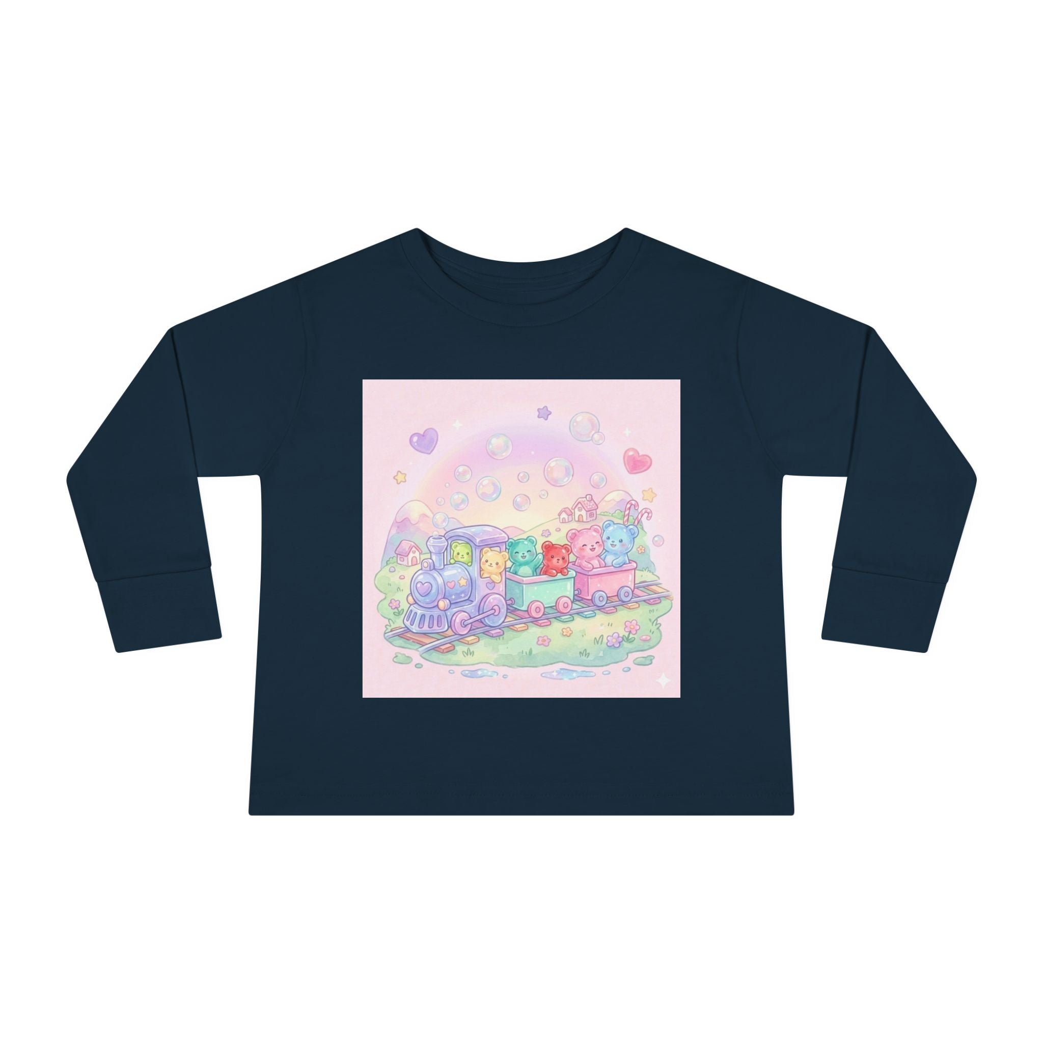 Choo-Choo Train with Friends, Oozy Bear Gummy Fun Trip- Graphic Long Sleeve Shirt