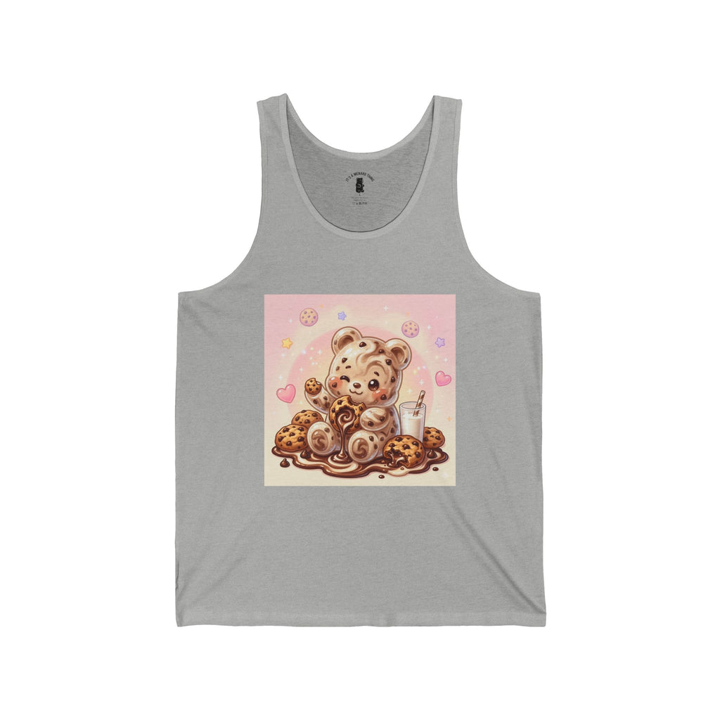 Special Milk & Cookies, Fudge Gooey Gummy Bear — Kawaii Graphic Tank Top