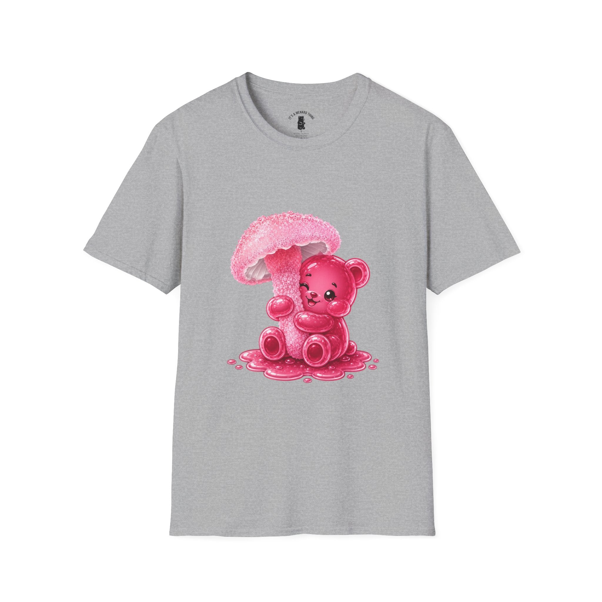 Rare Pink Mushroom Umbrella, Oozy Bear Gummy Friend- Graphic Shirt