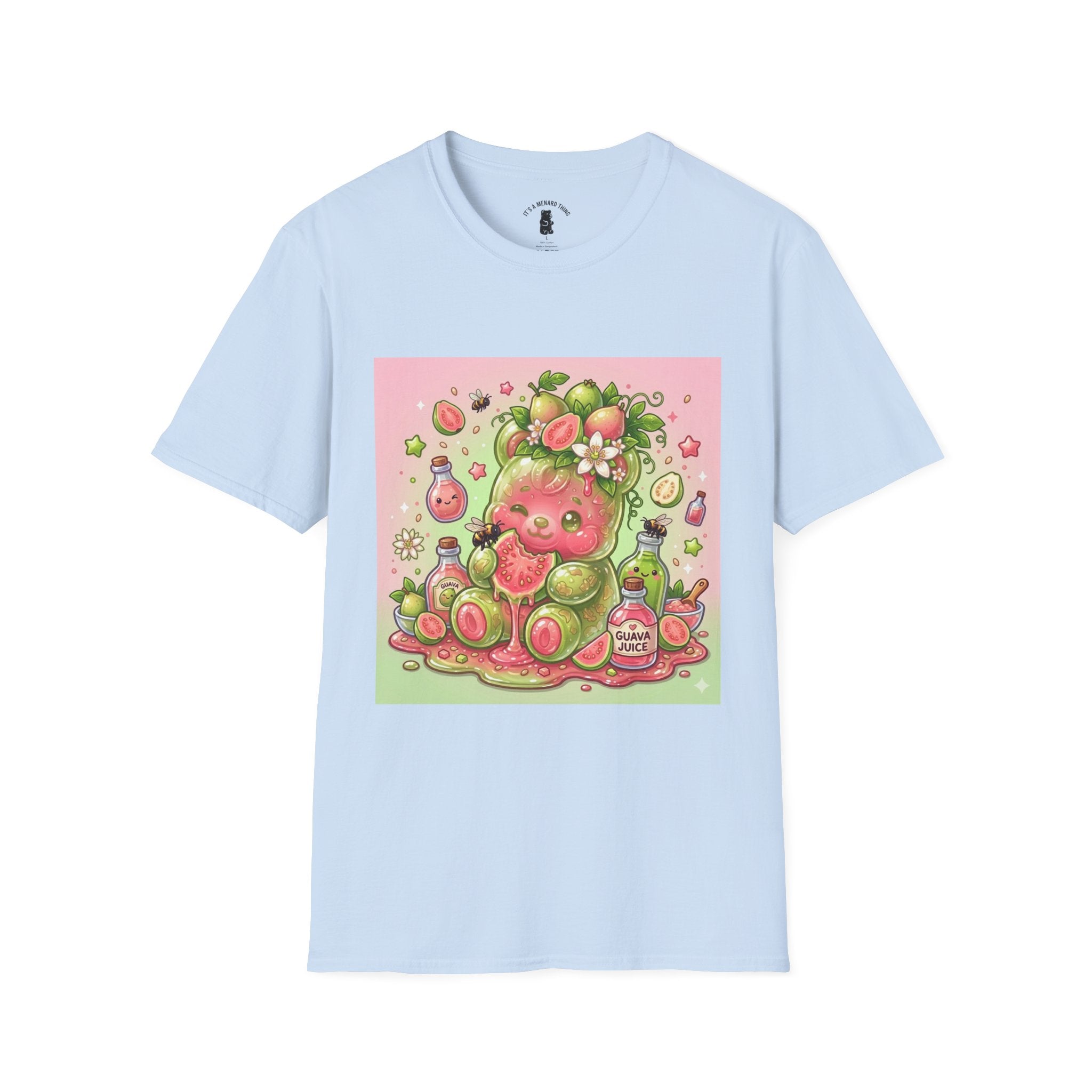 Sweet little Guava, Exotic Fruit Gooey Gummy Bear — Kawaii Graphic T-Shirt