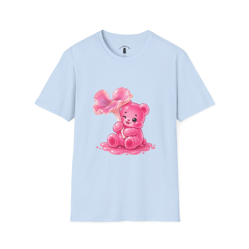 Pink Wax Cap Special Mushroom, Oozy Bear Gummy Friend- Graphic Shirt