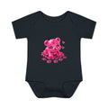 Messy Play Time, Crawling Steps Pink Oozy Baby Gummy Bear Cutie Addition- Graphic Onesie