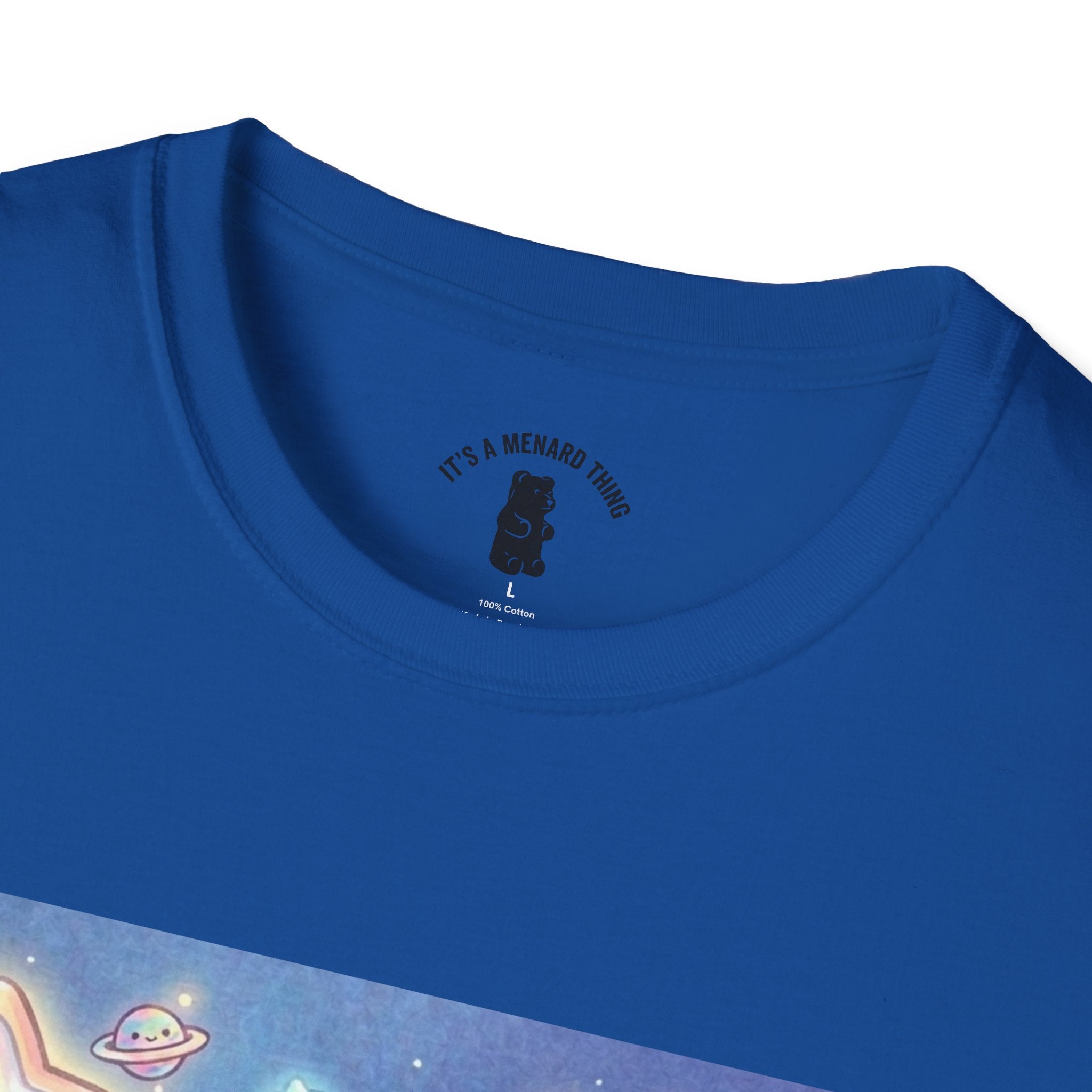 Look Upon Saturn, Purple Crystal Gooey Gummy Bear — Kawaii Graphic T-Shirt