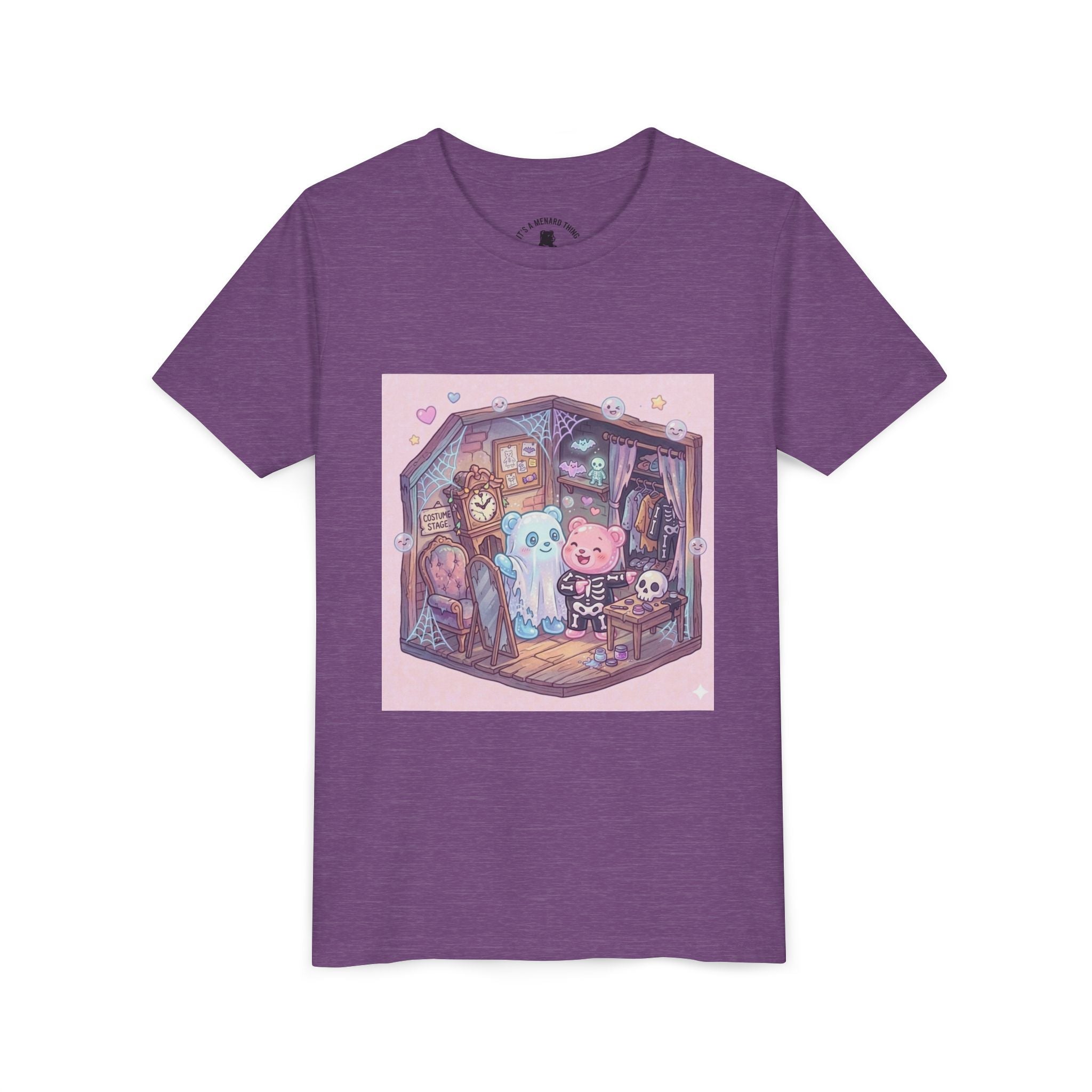 Halloween Haunted Room & Gooey Gummy Friends Illustration