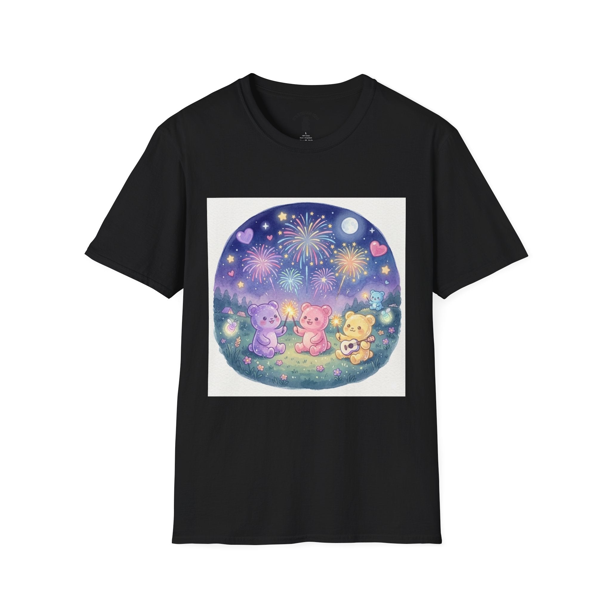 Firework wonder, Gooey Gummy bear Friends- Kawaii Graphic T-Shirt