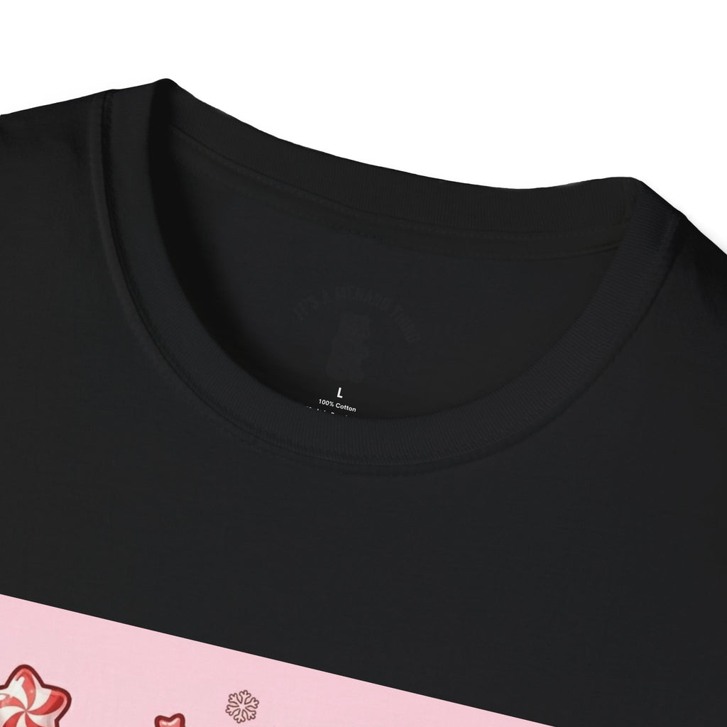 Cute Hot Chocolate and Peppermint stick Gooey Gummy Bear — Kawaii Graphic Tee