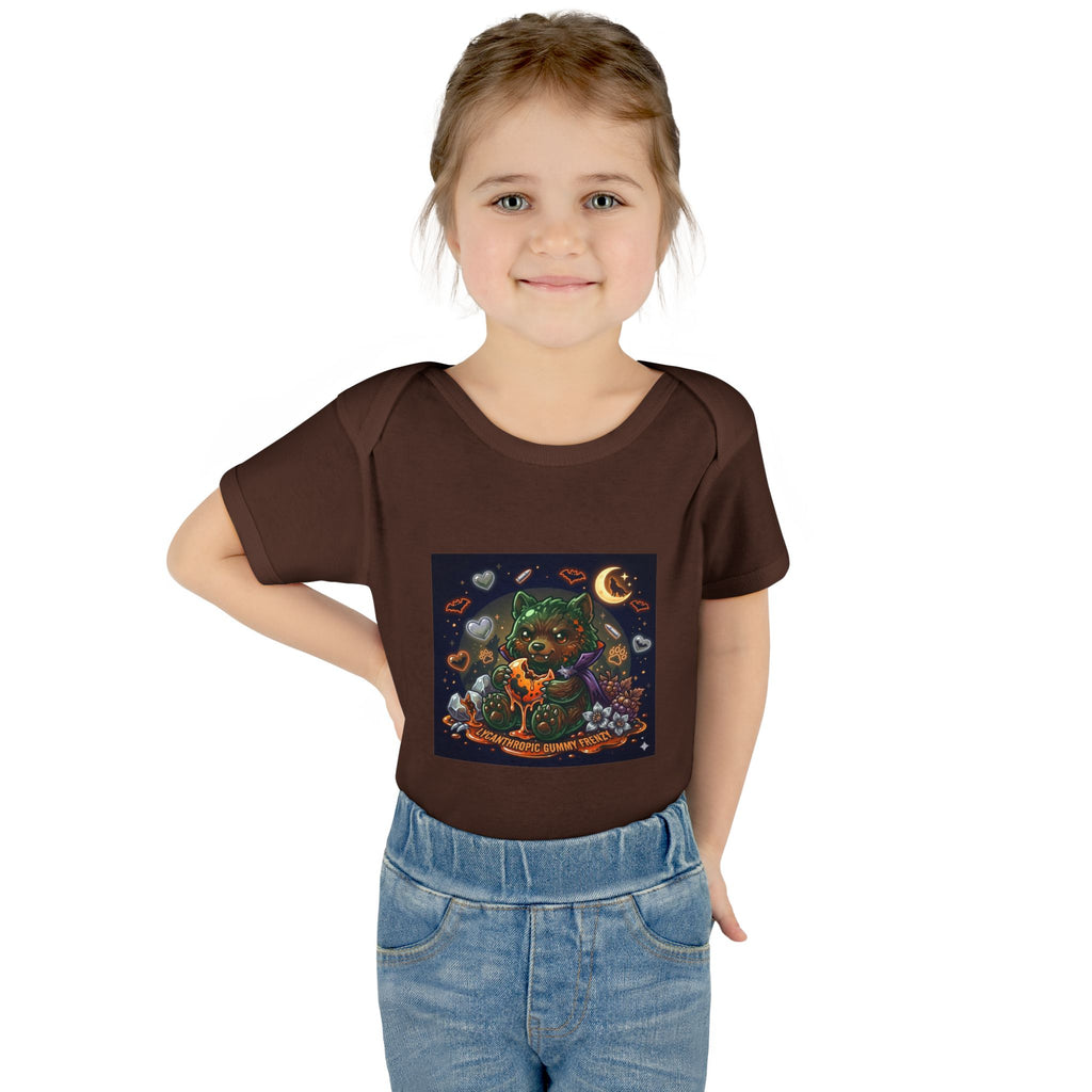Baby Bodysuit — Cute Halloween Werewolf Gooey Bear