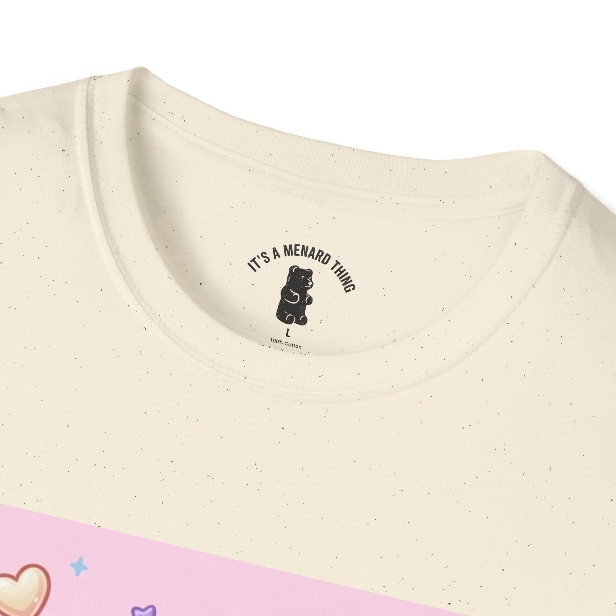 Coconut Milk Gooey Gummy Bear T-Shirt — Kawaii Dessert Graphic Tee