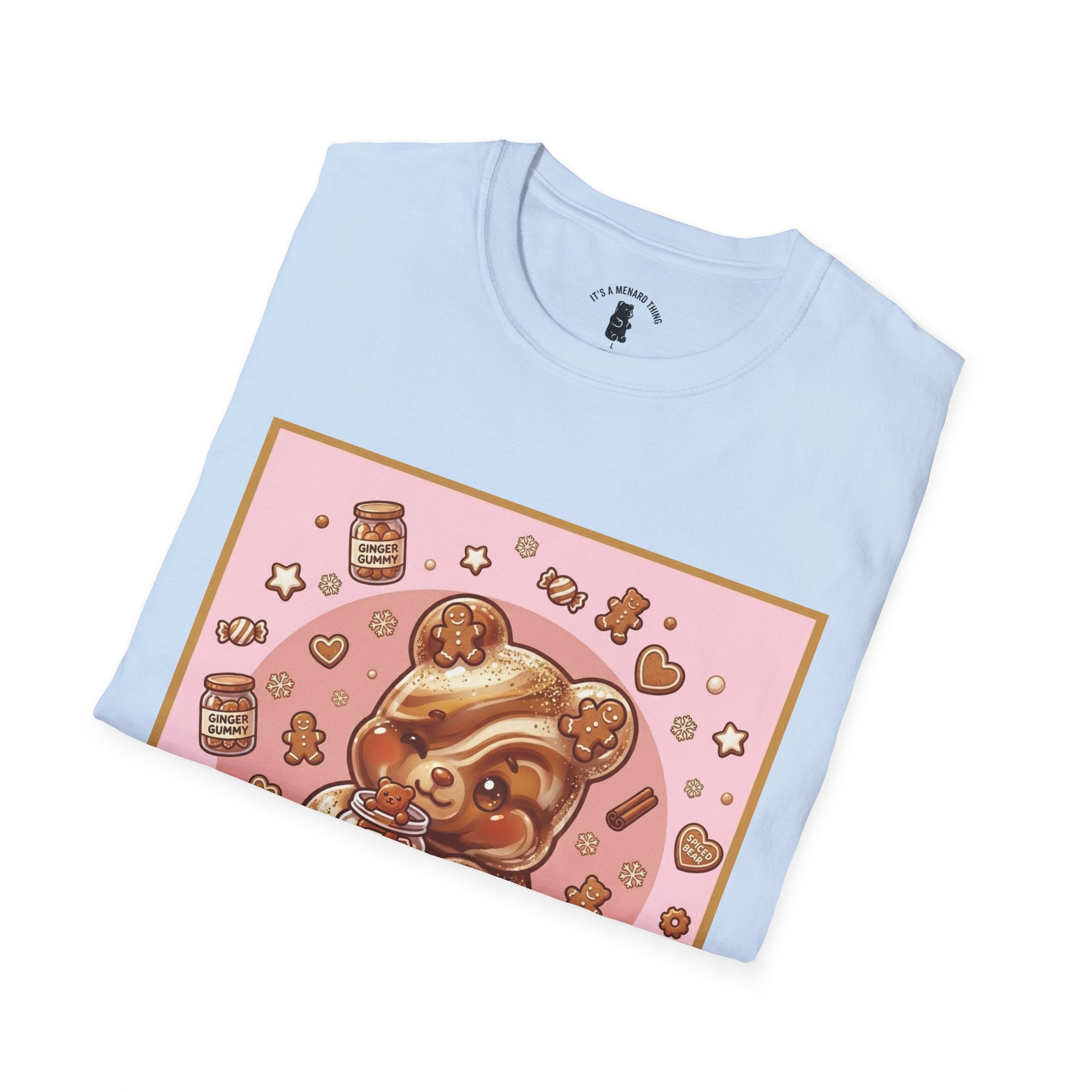 Kawaii Gingerbread Gooey Gummy Bear- Graphic T-Shirt