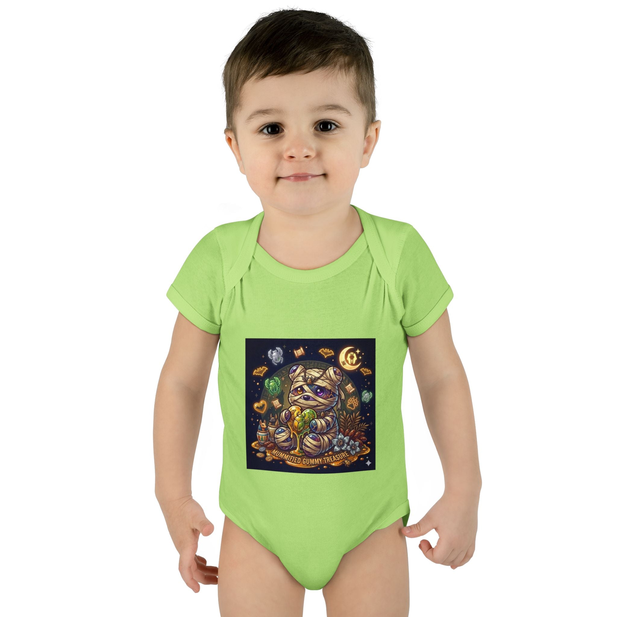 Infant Bodysuit - Cute Gooey Mummy Bear Halloween
