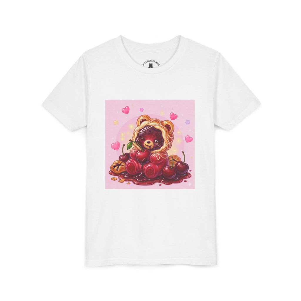 Cherry Danish Gooey Gummy Bear Graphic Youth T-Shirt