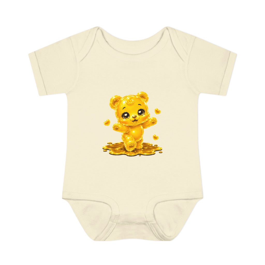 Baby Golden Oozy Gummy Bears First Steps, Cutie Addition- Graphic Onesie