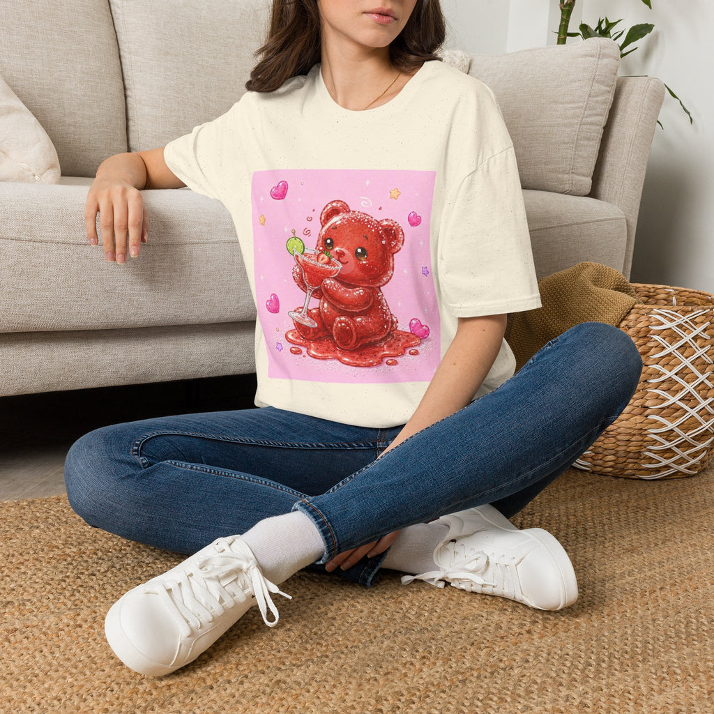 Yummy Strawberry Daiquiri, Red Oozy Boozy Gummy Drinking Pal- Graphic Shirt