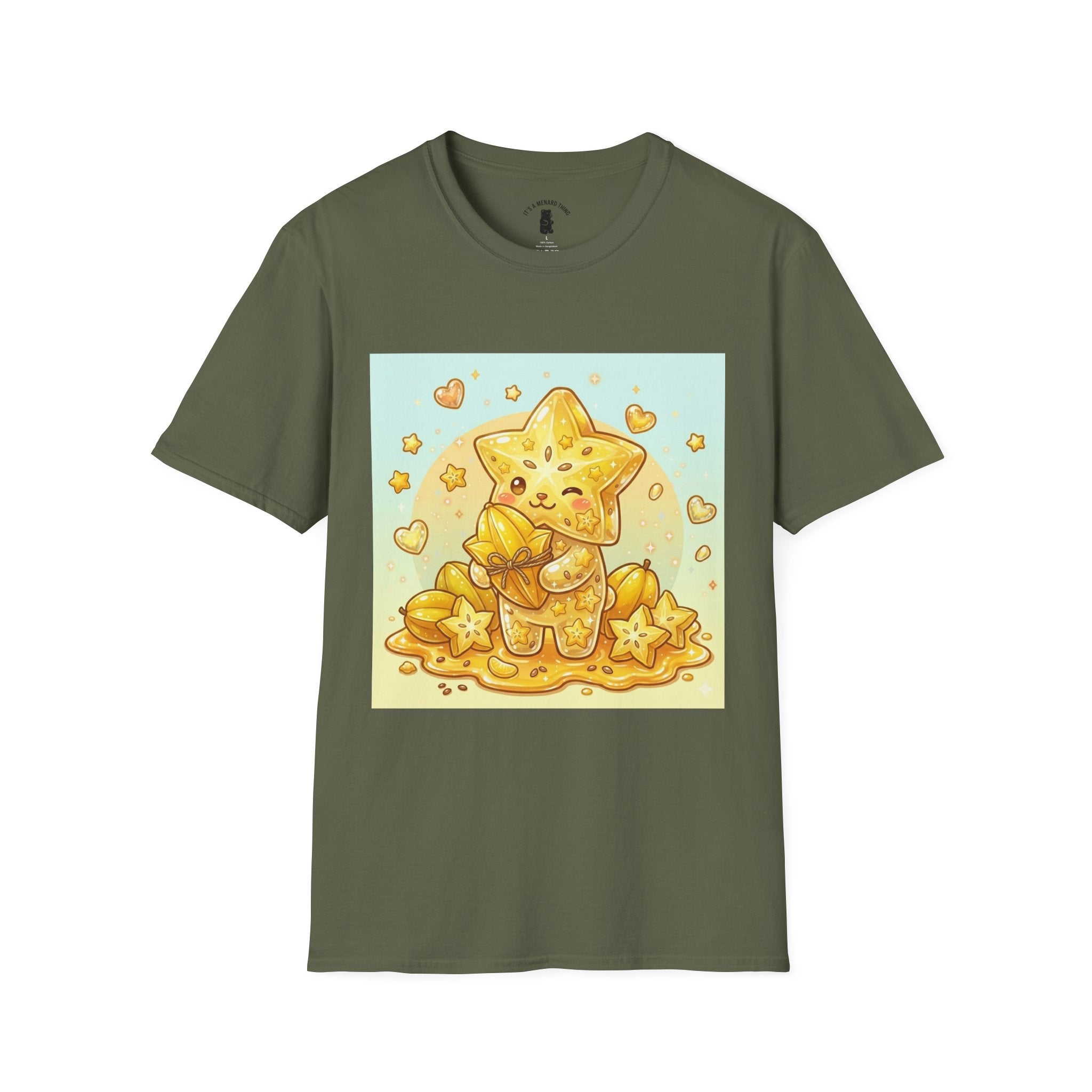 Star Fruit Special Exotic Fruit Oozy Bear Gummy Friend- Kawaii Graphic Shirt