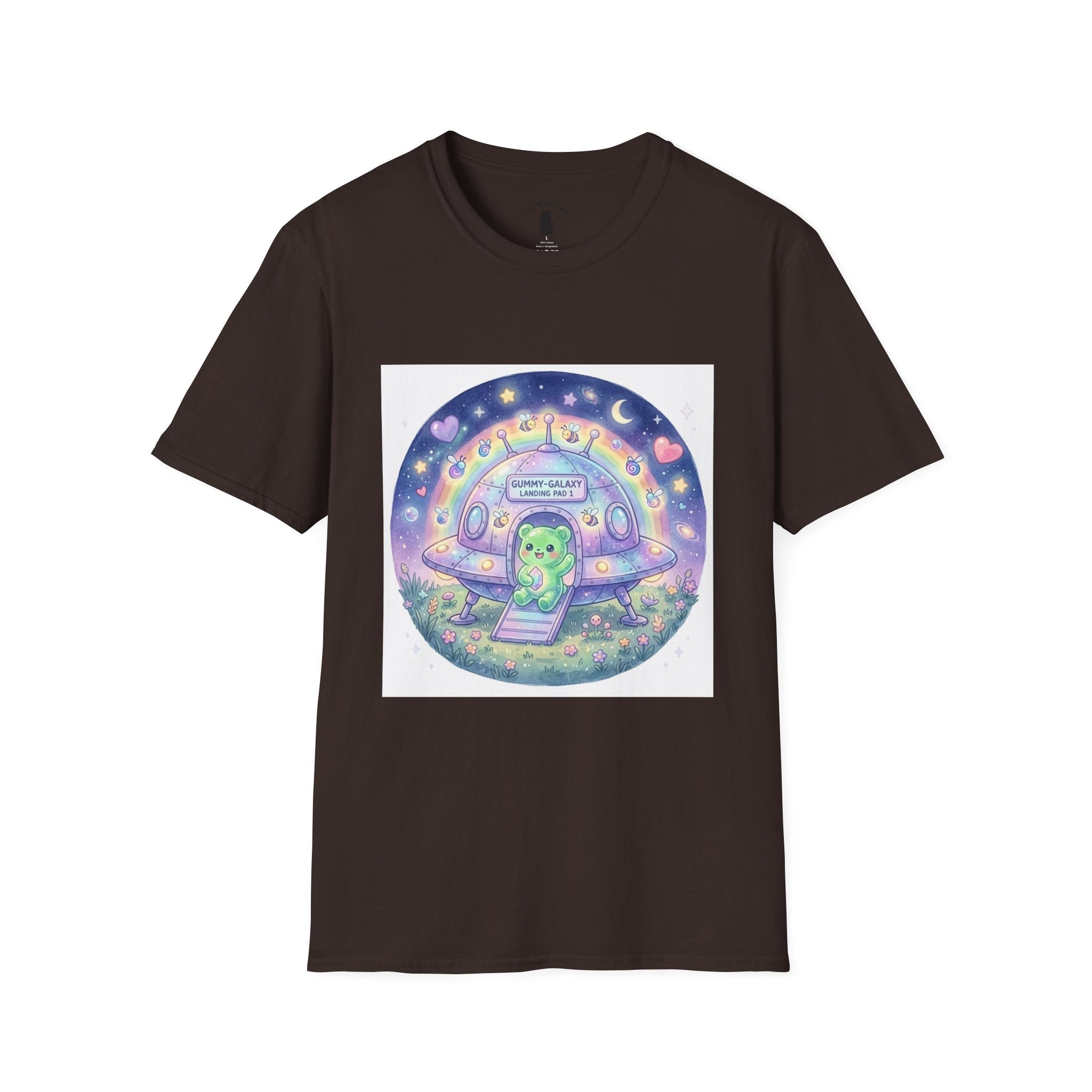 Alien Spaceship, Green Gooey Gummy Space Friend— Kawaii UFO Design