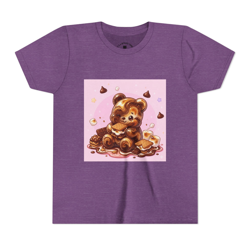 Chocolate, Marshmello S'more Gooey Fudge Gummy Bear Dessert Graphic Tee