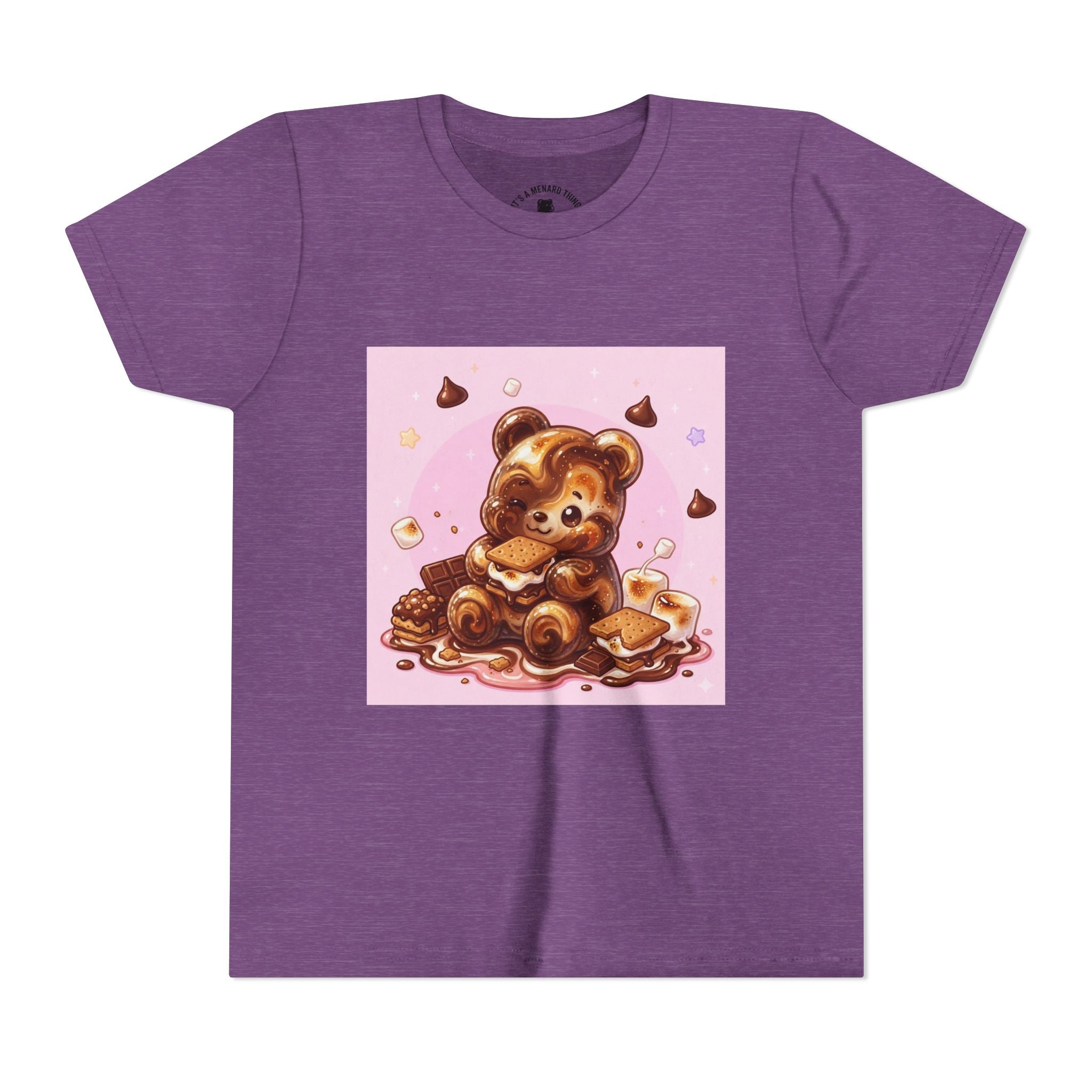 Chocolate, Marshmello S'more Gooey Fudge Gummy Bear Dessert Graphic Tee