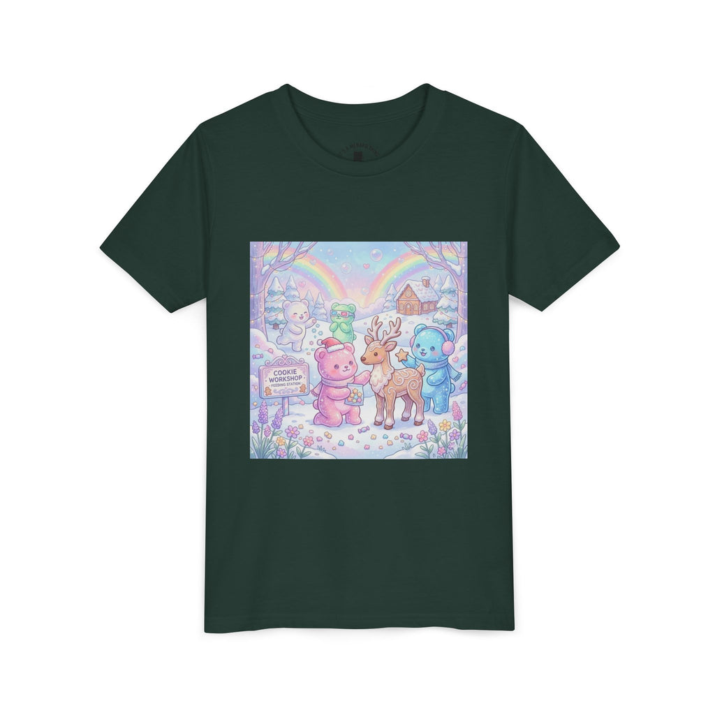 Gooey Gummies Feed Reindeer Graphic Youth Shirt