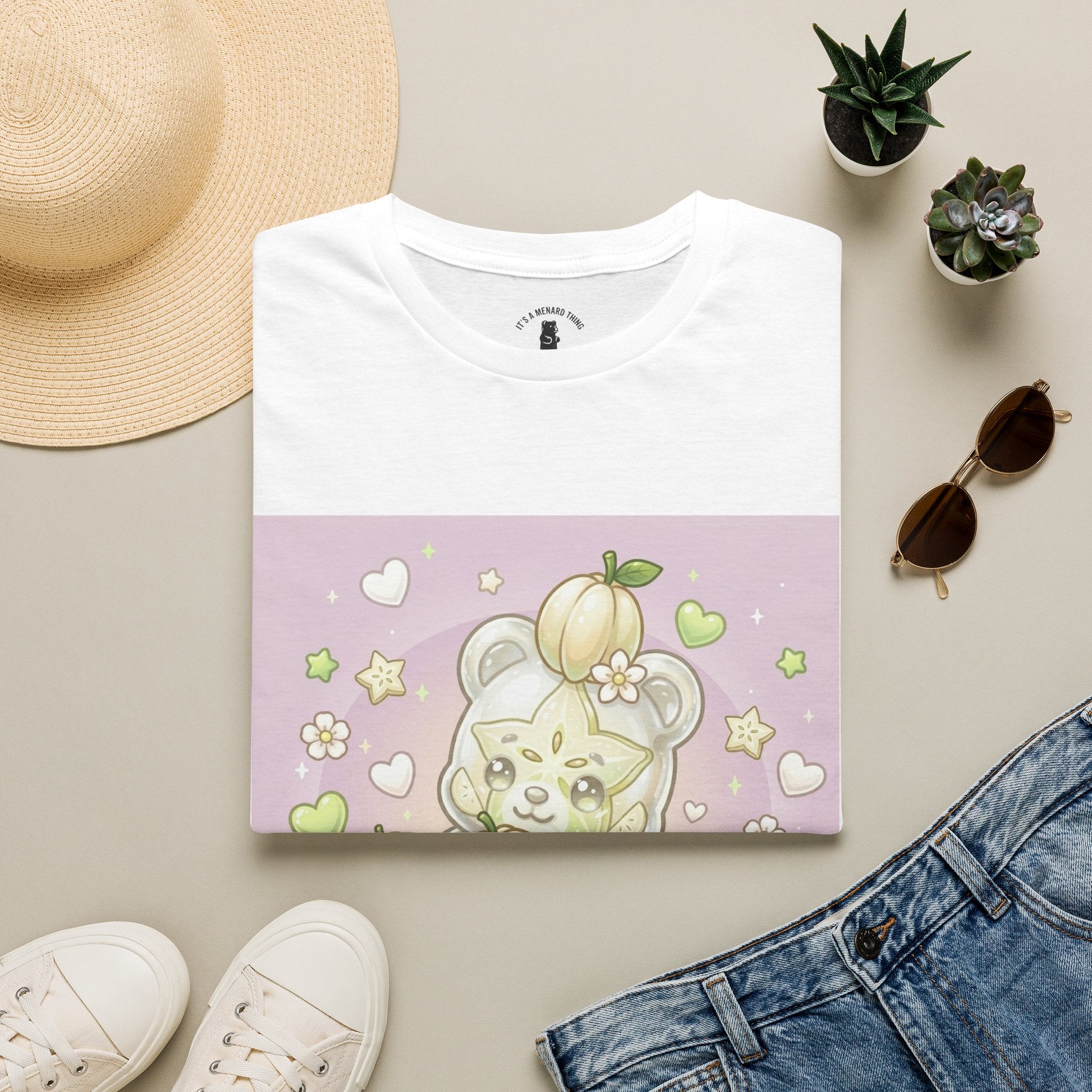 Cute Pumpkin Bear T-Shirt — Pastel Kawaii Fall Tee