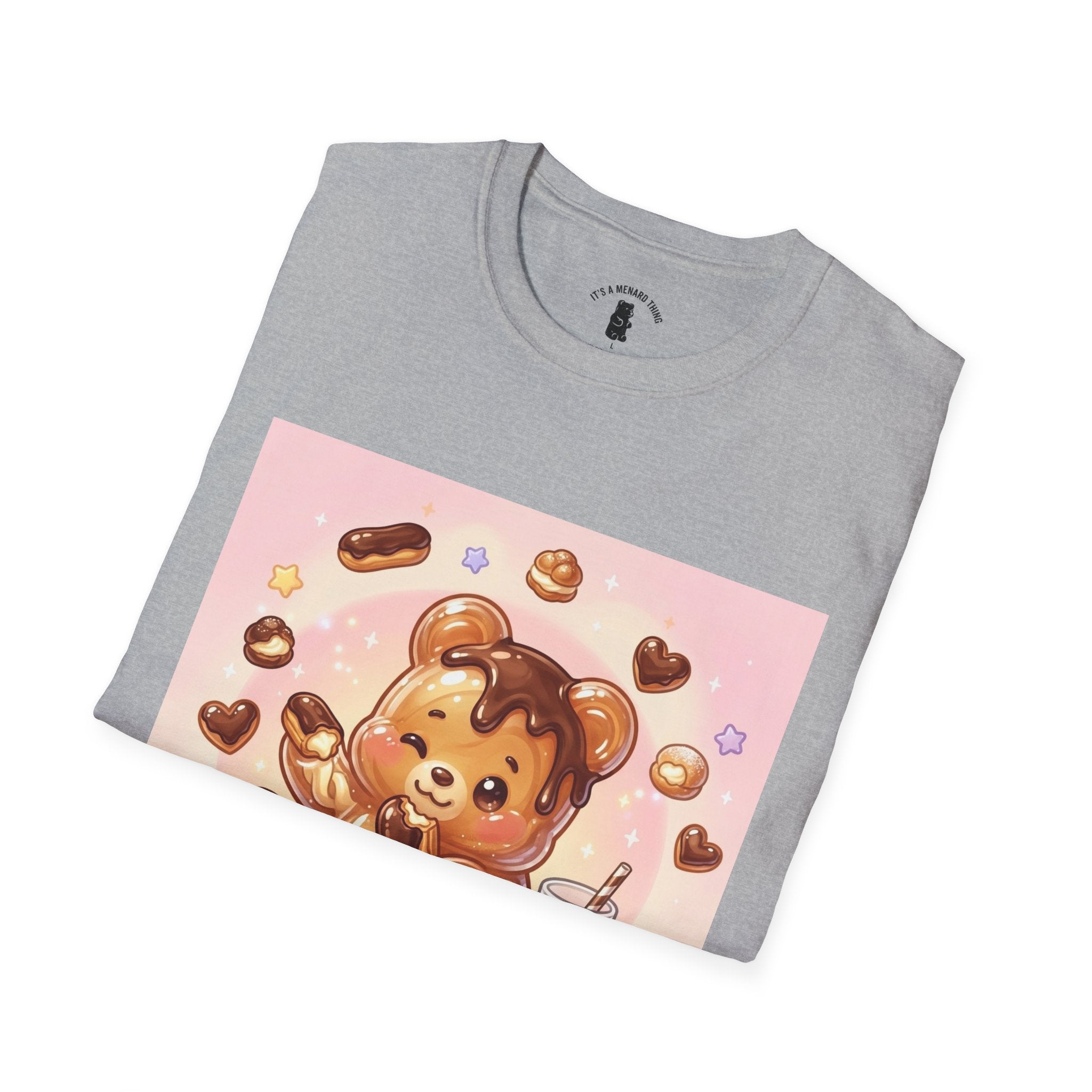 Simpley Sweet Eclair, Fudgey Oozy Bear Friend- Kawaii Graphic Shirt