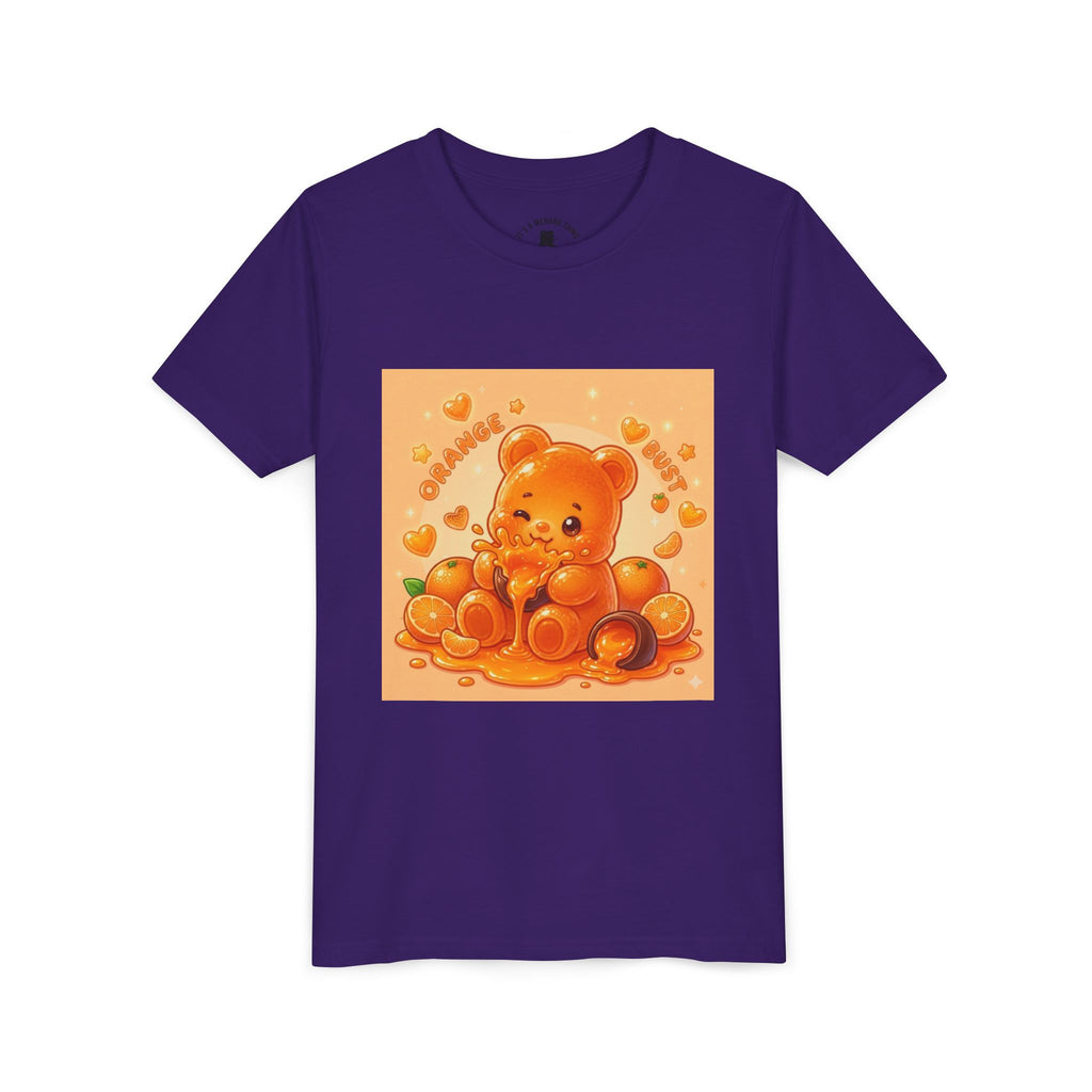 Gooey Orange Gummy Bear Graphic Tee for Kids