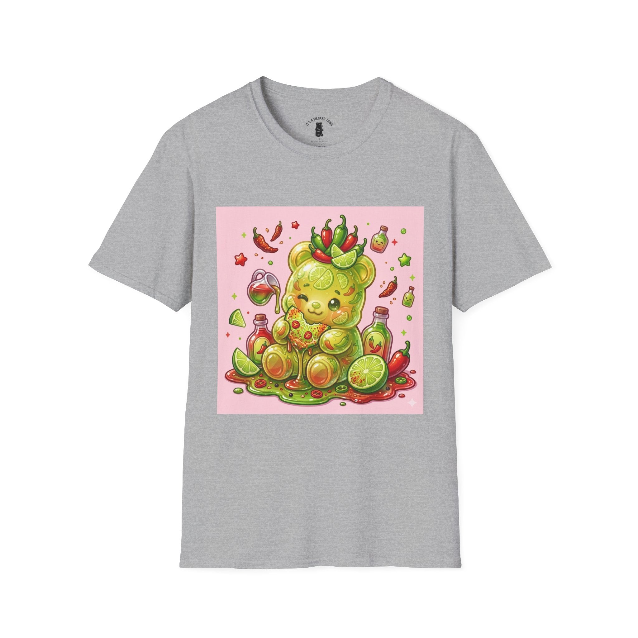 Adorable sweet Chili Lime, Exotic Gooey Gummy Bear— Kawaii Graphic T-Shirt