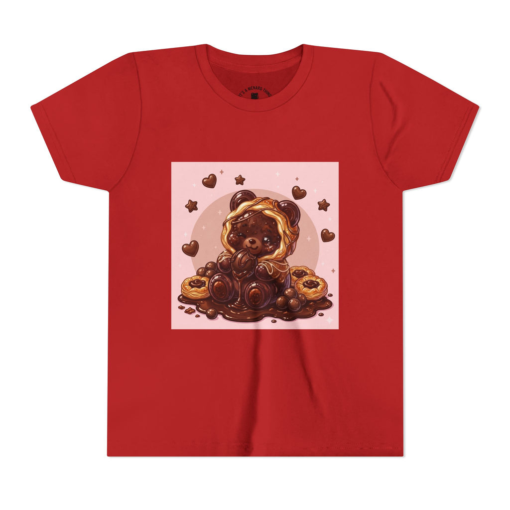Chocolate Danish Gooey Gummy Bear Cute Kids Shirt