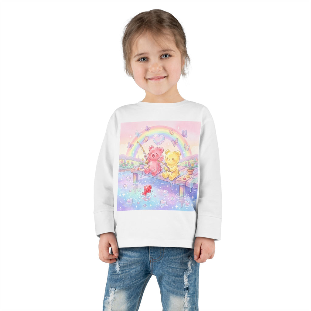 Going Fishing, Oozy Bear Duo Friends- Graphic Long Sleeve Shirt