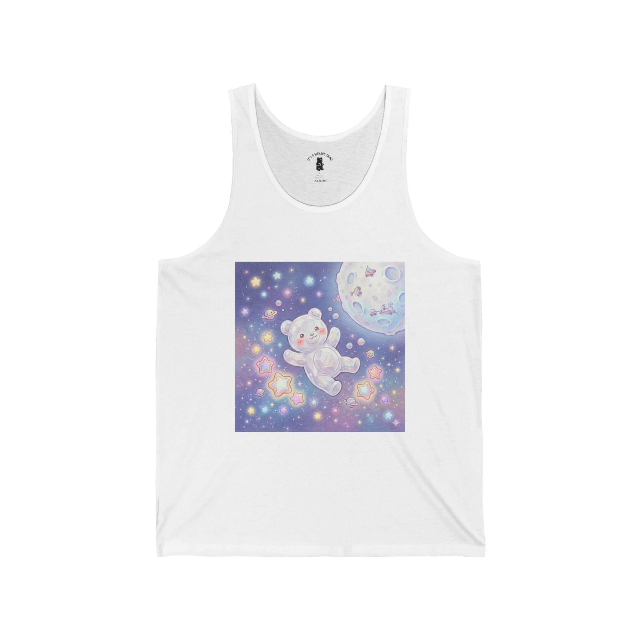 Take Me to The Moon, White Crystal Gooey Gummy Bear —Graphic Tank