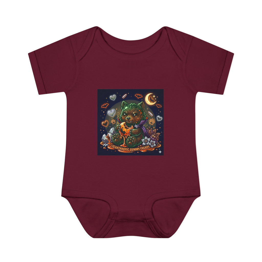 Baby Bodysuit — Cute Halloween Werewolf Gooey Bear