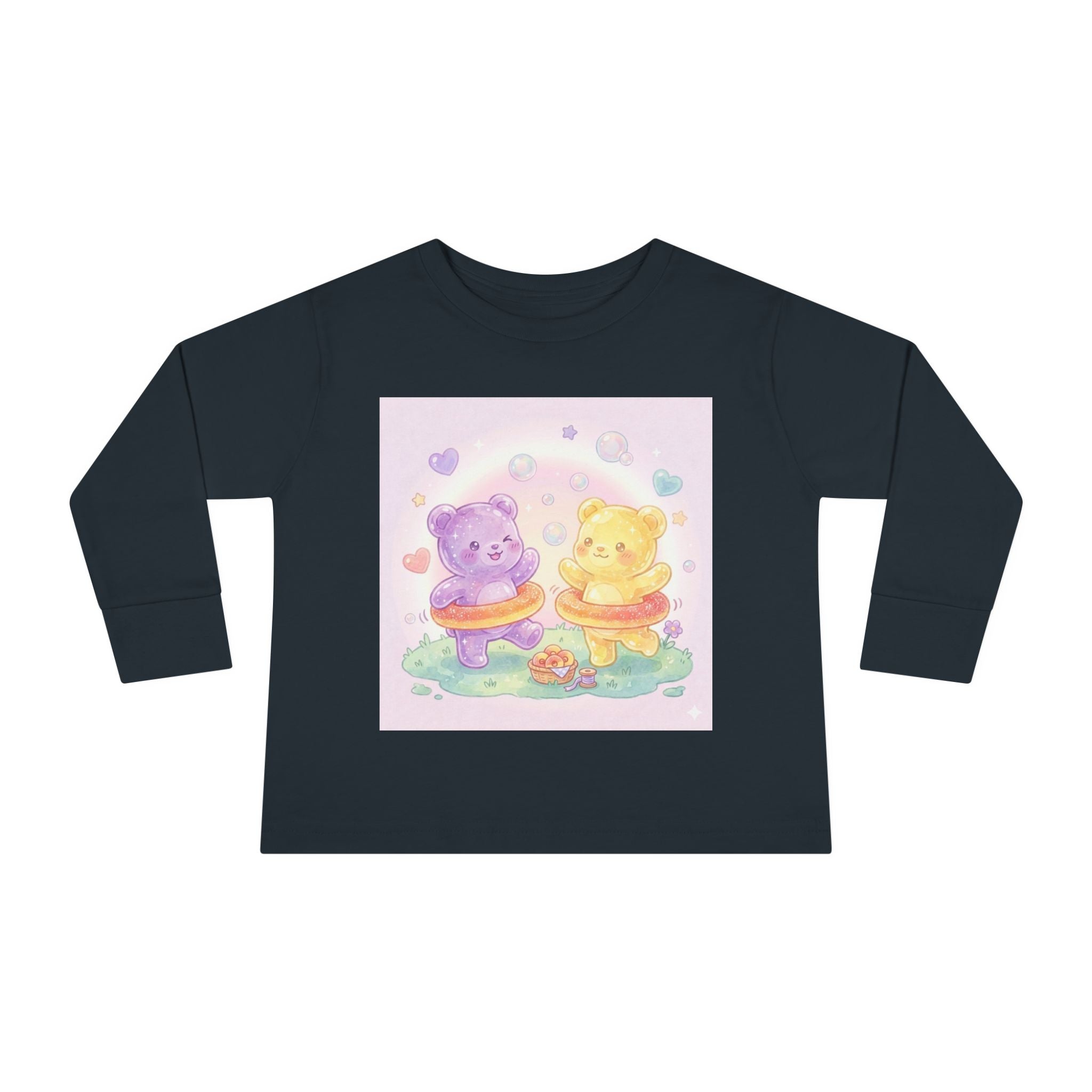 Peach Ring Hula Hooping, Play Time Oozy Duo- Graphic Long Sleeve