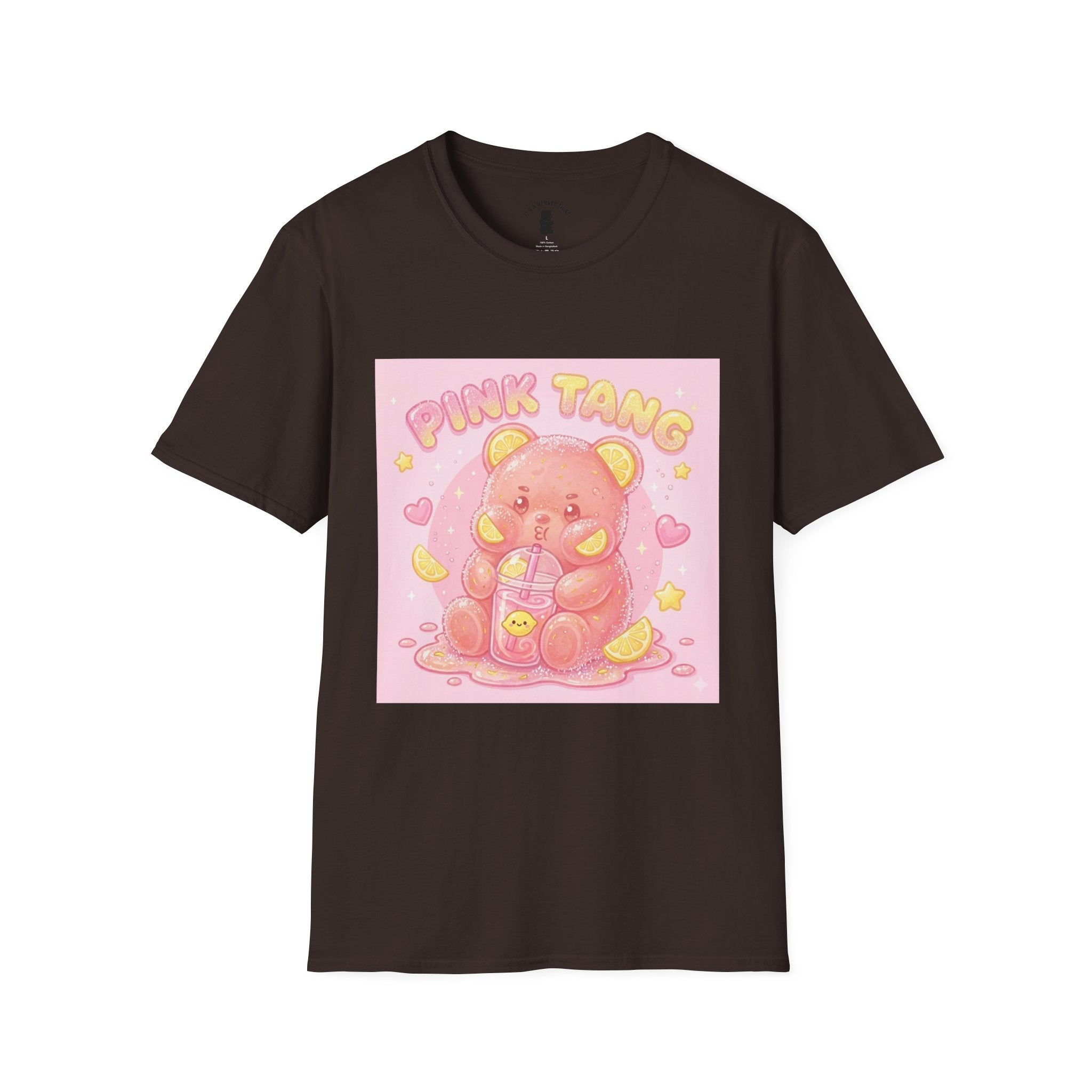 Pink Lemonaid Sour Gooey Gummy Bear T-Shirt -Kawaii Graphic Tee