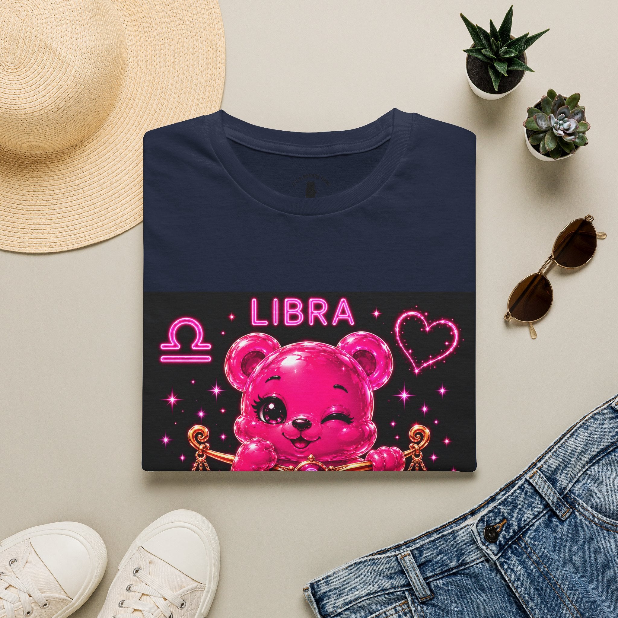 Libra Zodiac Sign Special Addition Oozy Bear Friend- Graphic Shirt