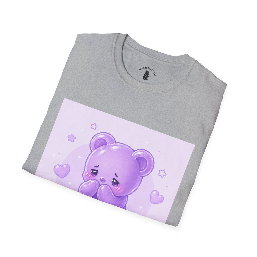 "Don't Look at Me" Shy gooey Gummy bear Kawaii T-Shirt