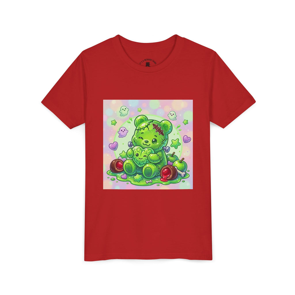 Franken-Gummy-Stein Gooey Bear-Youth Short Sleeve Shirt