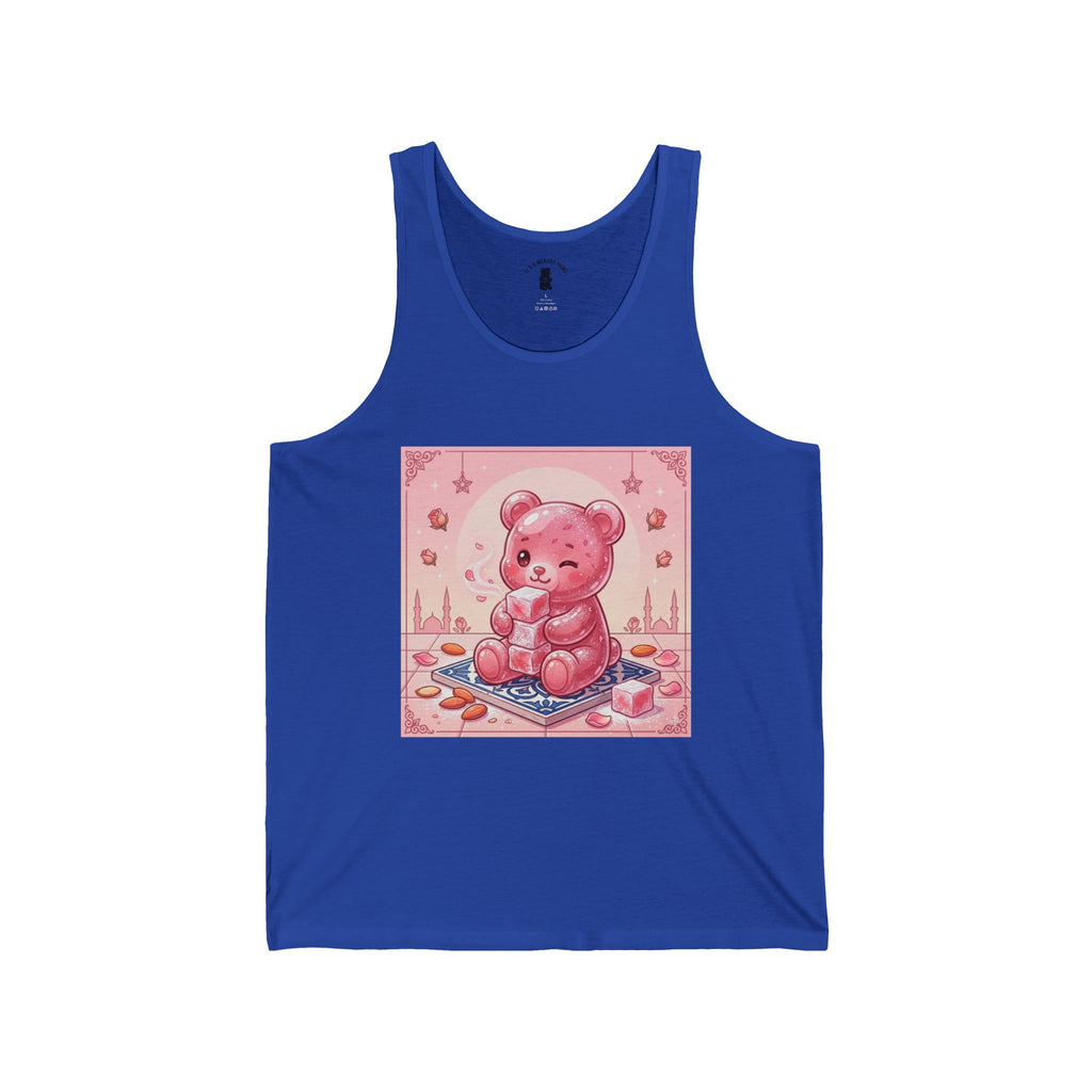 Rose Water Turkish Delight, Special Gooey Gummy Bear — Cute Illustration Tank Top
