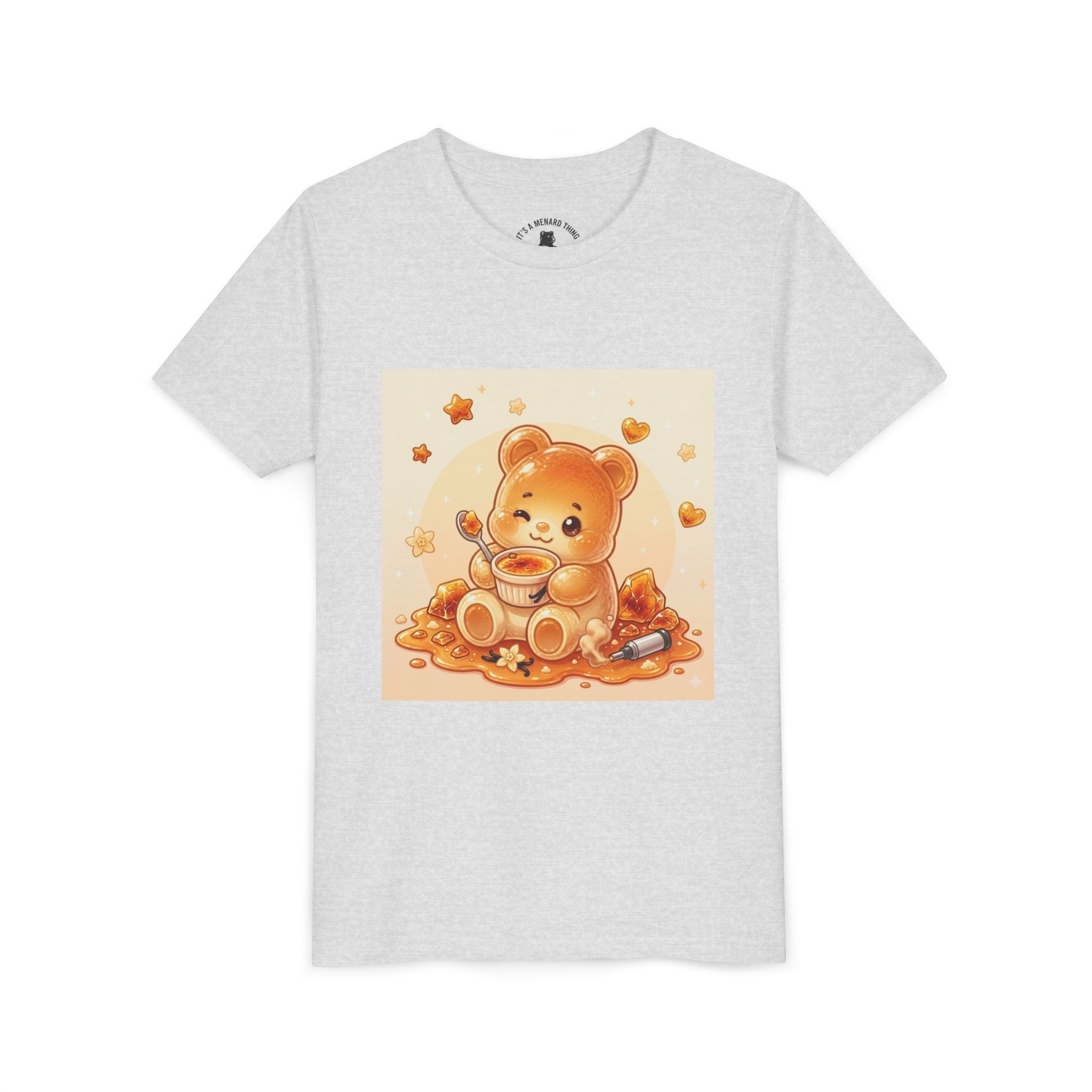 Cream Brulé Crunch Gooey Gummy Bear Graphic Youth Shirt