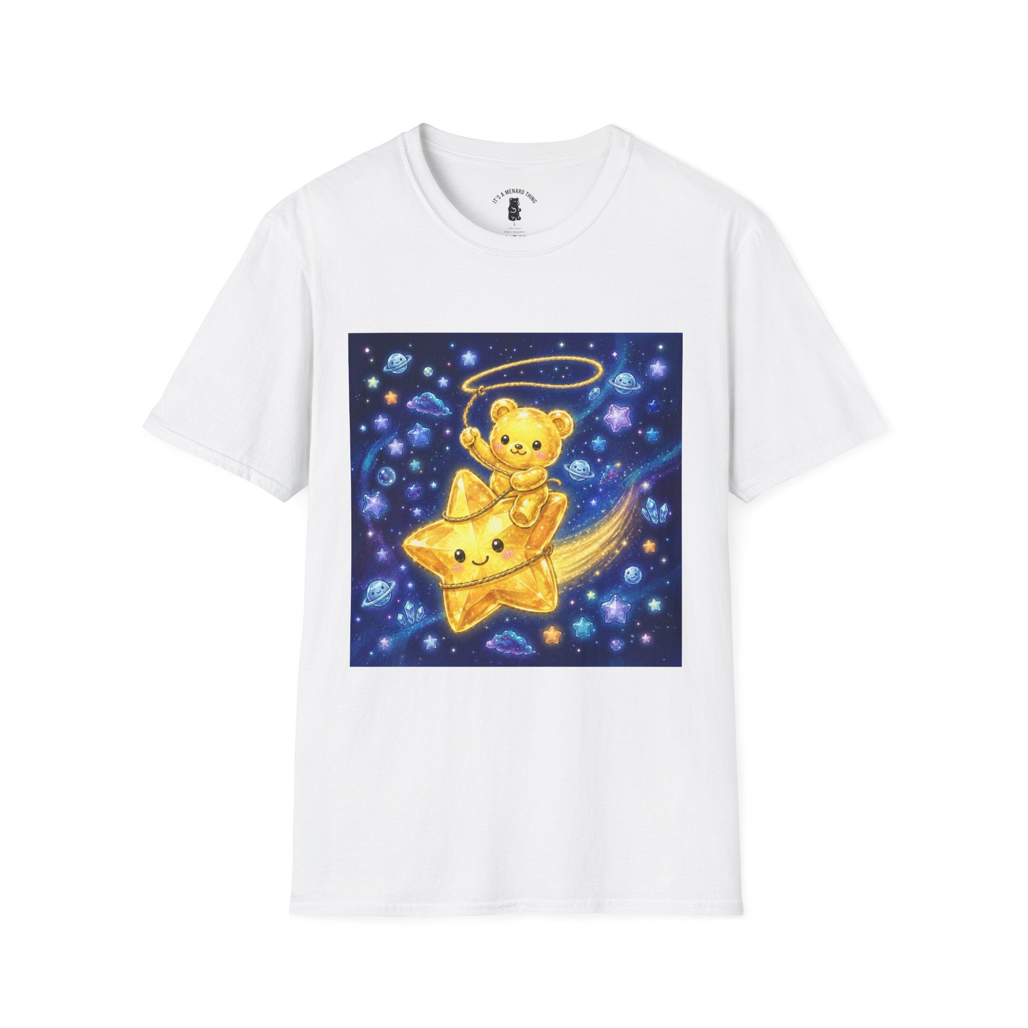 Rodeo Star, Golden Crstyal Gooey Gummy Bear- Kawaii Graphic T-Shirt